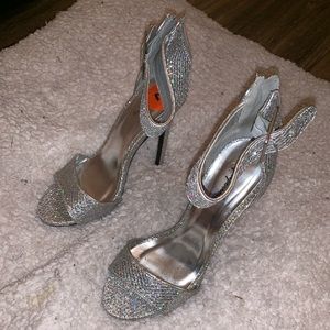 silver heels